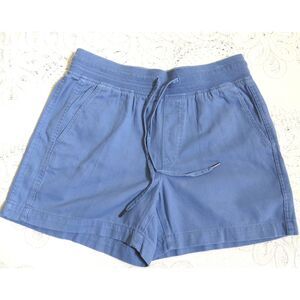 Orvis Women's Relaxed Drawstring Shorts Sky Blue Small  EUC
